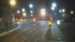 Křižovatka ulic Komenského a Velké Novosady