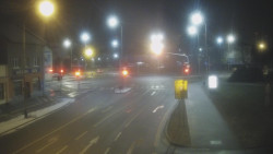 Křižovatka ulic Komenského a Velké Novosady