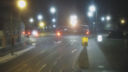 Křižovatka ulic Komenského a Velké Novosady