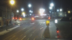 Křižovatka ulic Komenského a Velké Novosady