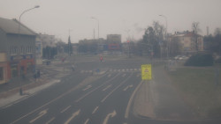 Křižovatka ulic Komenského a Velké Novosady