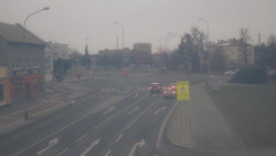 Křižovatka ulic Komenského a Velké Novosady