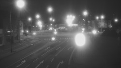 Křižovatka ulic Komenského a Velké Novosady