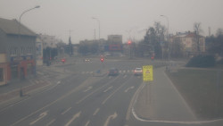 Křižovatka ulic Komenského a Velké Novosady