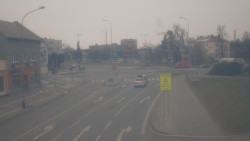 Křižovatka ulic Komenského a Velké Novosady