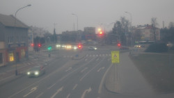 Křižovatka ulic Komenského a Velké Novosady