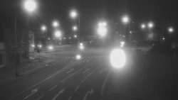 Křižovatka ulic Komenského a Velké Novosady