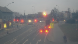 Křižovatka ulic Komenského a Velké Novosady