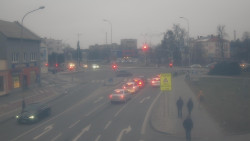 Křižovatka ulic Komenského a Velké Novosady