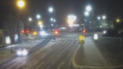 Křižovatka ulic Komenského a Velké Novosady