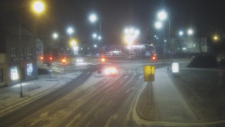 Křižovatka ulic Komenského a Velké Novosady