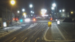 Křižovatka ulic Komenského a Velké Novosady