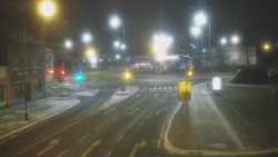 Křižovatka ulic Komenského a Velké Novosady