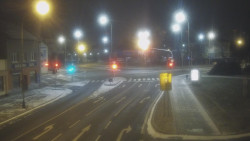 Křižovatka ulic Komenského a Velké Novosady