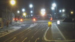 Křižovatka ulic Komenského a Velké Novosady