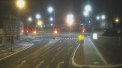 Křižovatka ulic Komenského a Velké Novosady