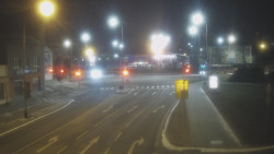 Křižovatka ulic Komenského a Velké Novosady