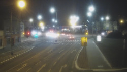 Křižovatka ulic Komenského a Velké Novosady