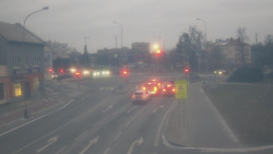 Křižovatka ulic Komenského a Velké Novosady