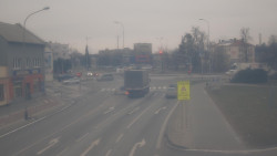 Křižovatka ulic Komenského a Velké Novosady