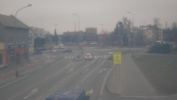 Křižovatka ulic Komenského a Velké Novosady