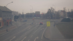 Křižovatka ulic Komenského a Velké Novosady