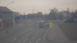 Křižovatka ulic Komenského a Velké Novosady