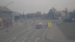 Křižovatka ulic Komenského a Velké Novosady