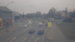 Křižovatka ulic Komenského a Velké Novosady