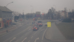 Křižovatka ulic Komenského a Velké Novosady