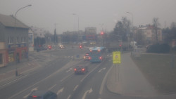 Křižovatka ulic Komenského a Velké Novosady