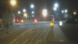 Křižovatka ulic Komenského a Velké Novosady