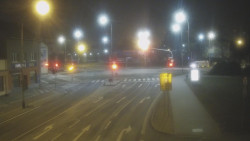 Křižovatka ulic Komenského a Velké Novosady