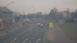 Křižovatka ulic Komenského a Velké Novosady