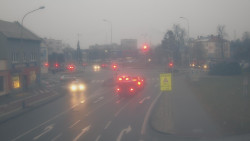 Křižovatka ulic Komenského a Velké Novosady