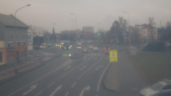 Křižovatka ulic Komenského a Velké Novosady