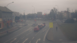 Křižovatka ulic Komenského a Velké Novosady