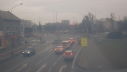 Křižovatka ulic Komenského a Velké Novosady