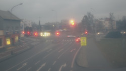 Křižovatka ulic Komenského a Velké Novosady