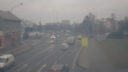 Křižovatka ulic Komenského a Velké Novosady