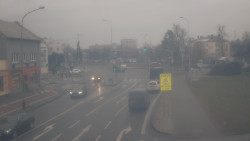 Křižovatka ulic Komenského a Velké Novosady