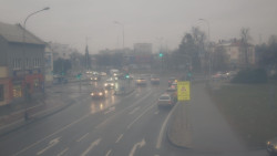 Křižovatka ulic Komenského a Velké Novosady