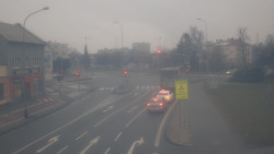 Křižovatka ulic Komenského a Velké Novosady