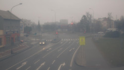 Křižovatka ulic Komenského a Velké Novosady