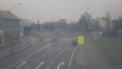 Křižovatka ulic Komenského a Velké Novosady