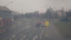 Křižovatka ulic Komenského a Velké Novosady