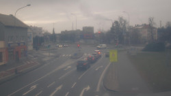 Křižovatka ulic Komenského a Velké Novosady