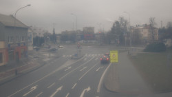 Křižovatka ulic Komenského a Velké Novosady