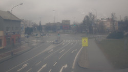 Křižovatka ulic Komenského a Velké Novosady