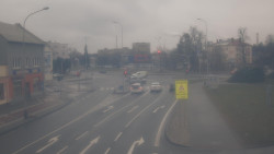 Křižovatka ulic Komenského a Velké Novosady